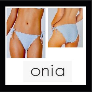 Onia Jaime cheeky bikini bottom blue bell NWT S